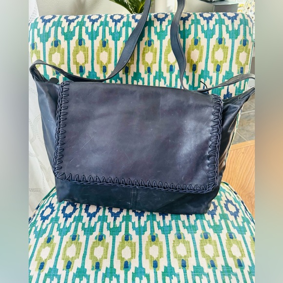 Linea DUART By Artigianato Italian Leather Messenger  Bag/Purse From Italy VTG - Picture 2 of 7